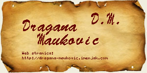 Dragana Mauković vizit kartica